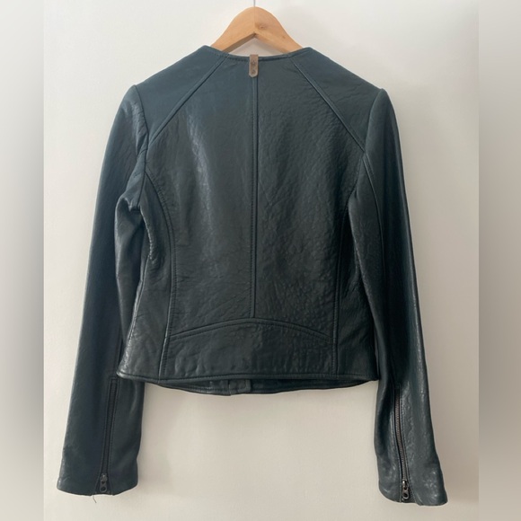 Mackage Green Moto Leather Jacket - Picture 3 of 4